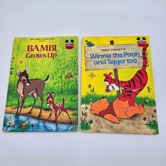 Disney Books Cinderella The Sword In The Stone Bambi Winnie The Pooh 1974 1975 - Picture 10 of 16